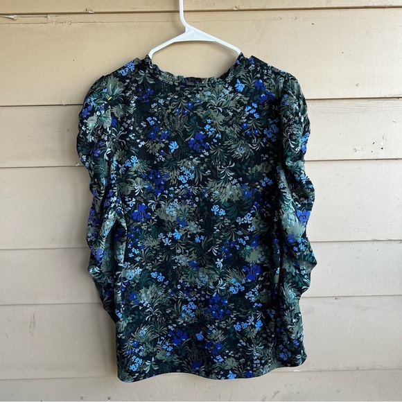 Ann Taylor Factory Floral Long Sleeve Blouse - Size L - Modest Office Workwear - Picture 6 of 6